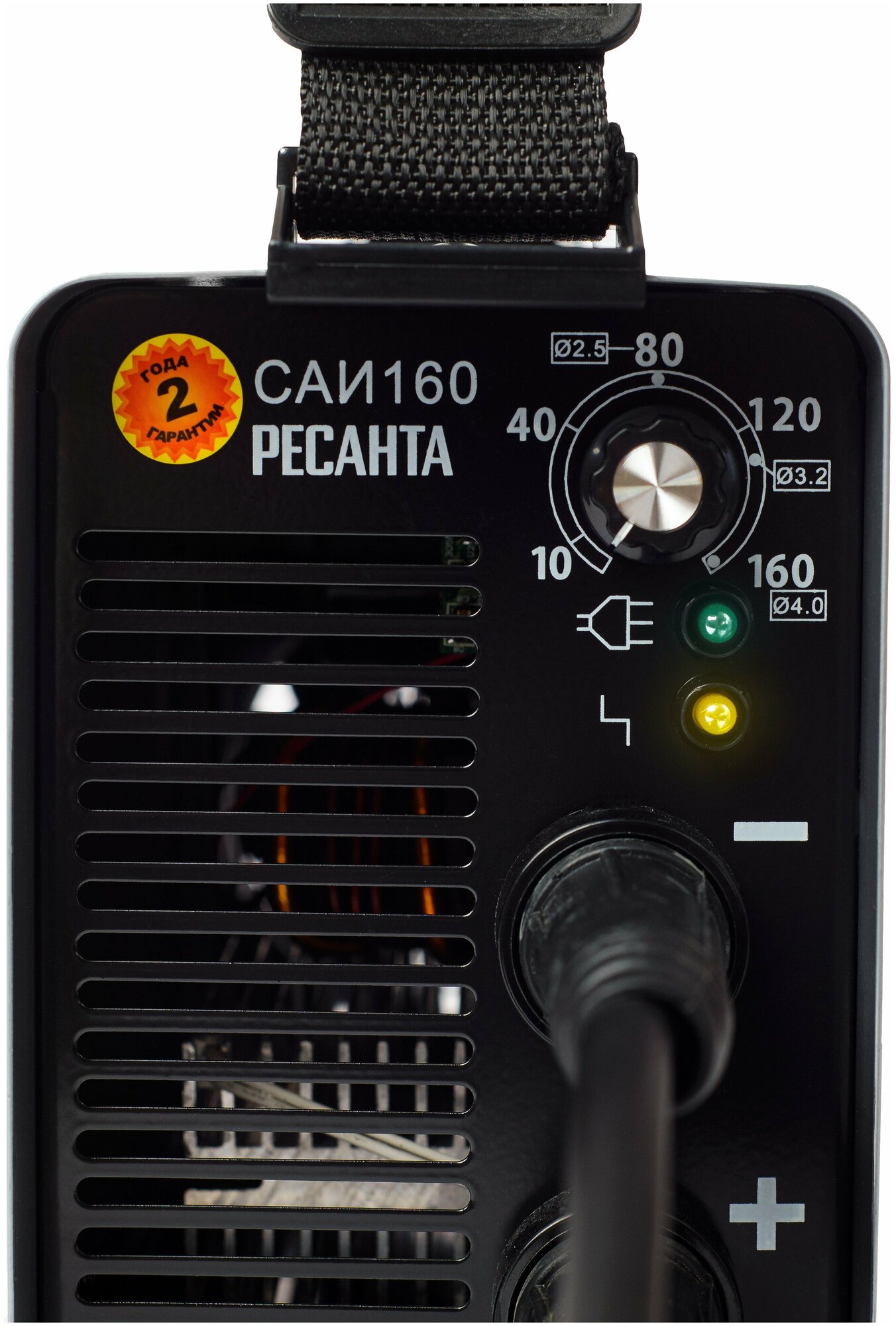 Сварочный аппарат инверторный Ресанта САИ-160 , 160 ампер , комплект кабелей - фотография № 2