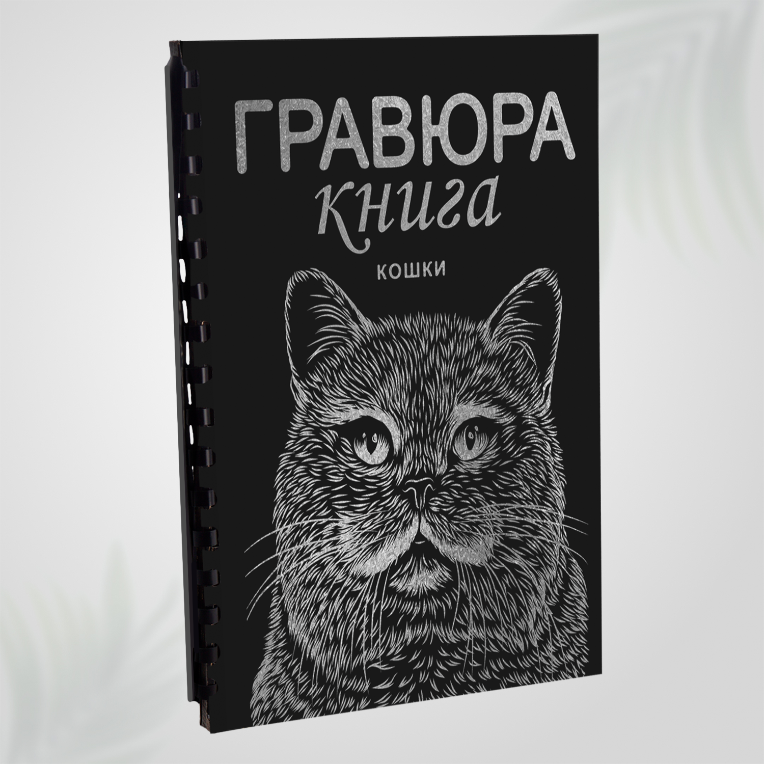 Гравюра блокнот книга скретч картина для детей LORI Кошки 18х24 см 9 листов с контуром Им-Гр-002