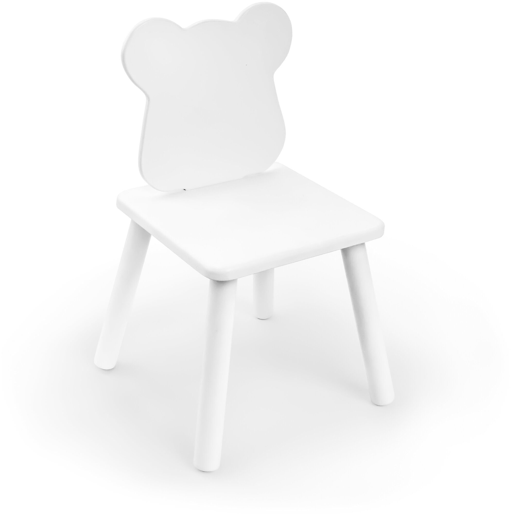 Детский комплект стол и стул «Мишка» Rolti Baby (белый/белый, массив березы/мдф) - фотография № 2