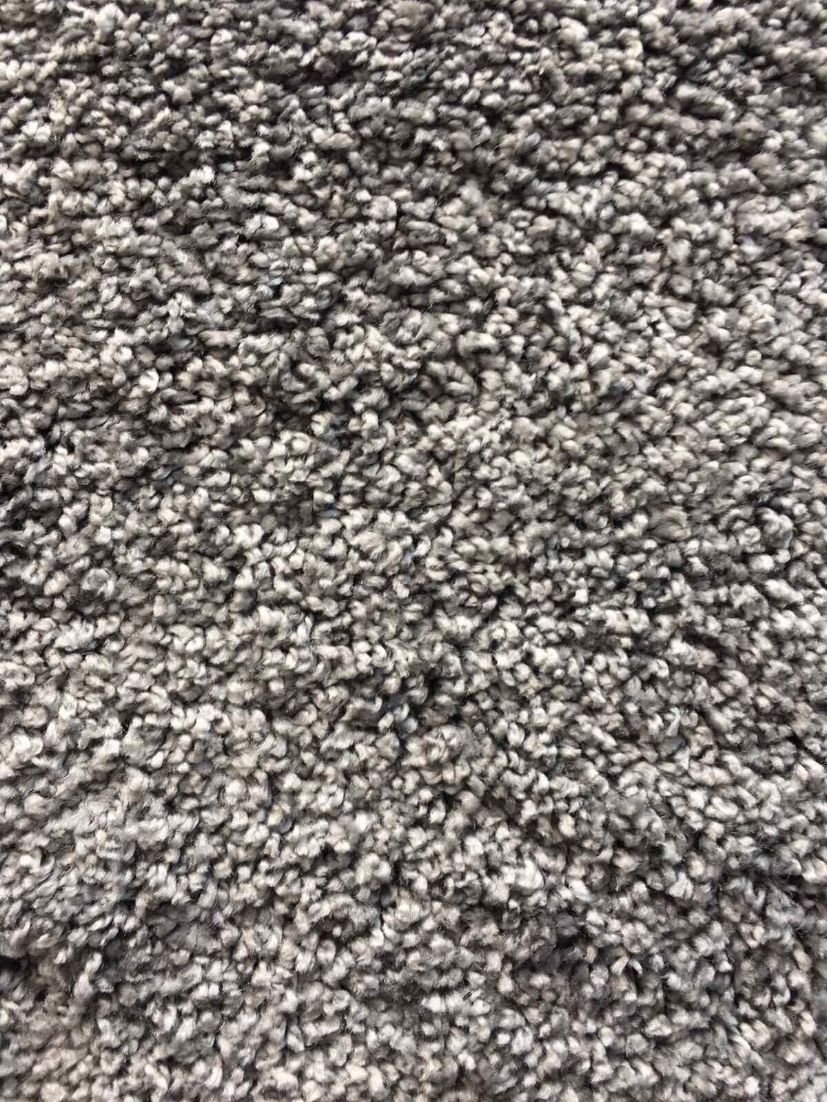 Ковер с высоким ворсом Carpet World "Shaggy",полипропилен, микрофибра, серый , 0.50x0.80м - фотография № 3