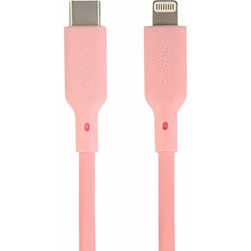 Аксессуар Qumo MFI С94 Type-C - Lightning 1m Pink 32996