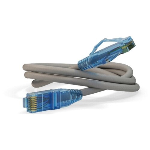 Патч-корд Hyperline PC-LPM-UTP-RJ45-RJ45-C6-10M-LSZH-GY (U/UTP, CAT.6, 10 м, серый)