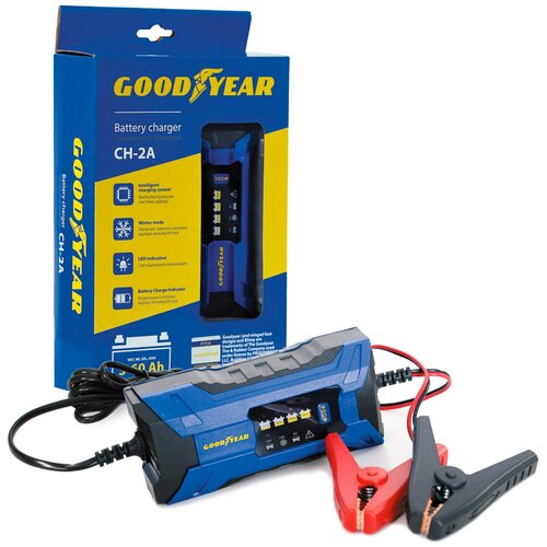 Электронное зарядное устройство Goodyear для свинцово-кислотных аккумуляторов CH-2A 375400₽
