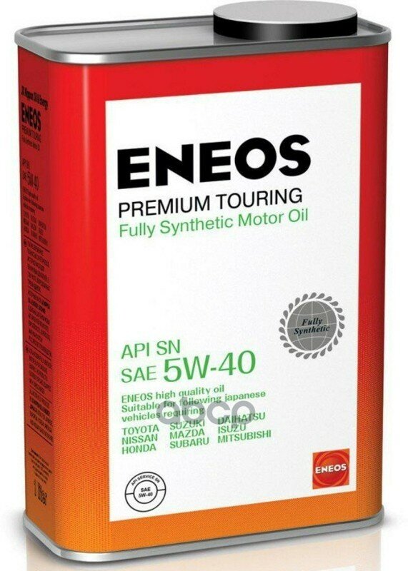 ENEOS Масло Моторное Eneos Premium Touring Sn 5W40 1Л 8809478942148