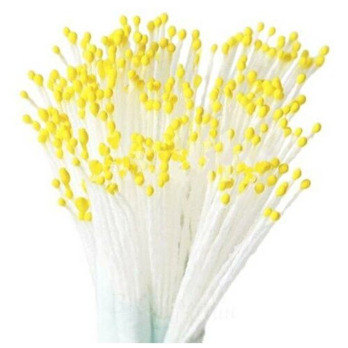 Тычинки для цветов Светло-желтые мелкие ТЧ-02 Avelly, 50 шт.