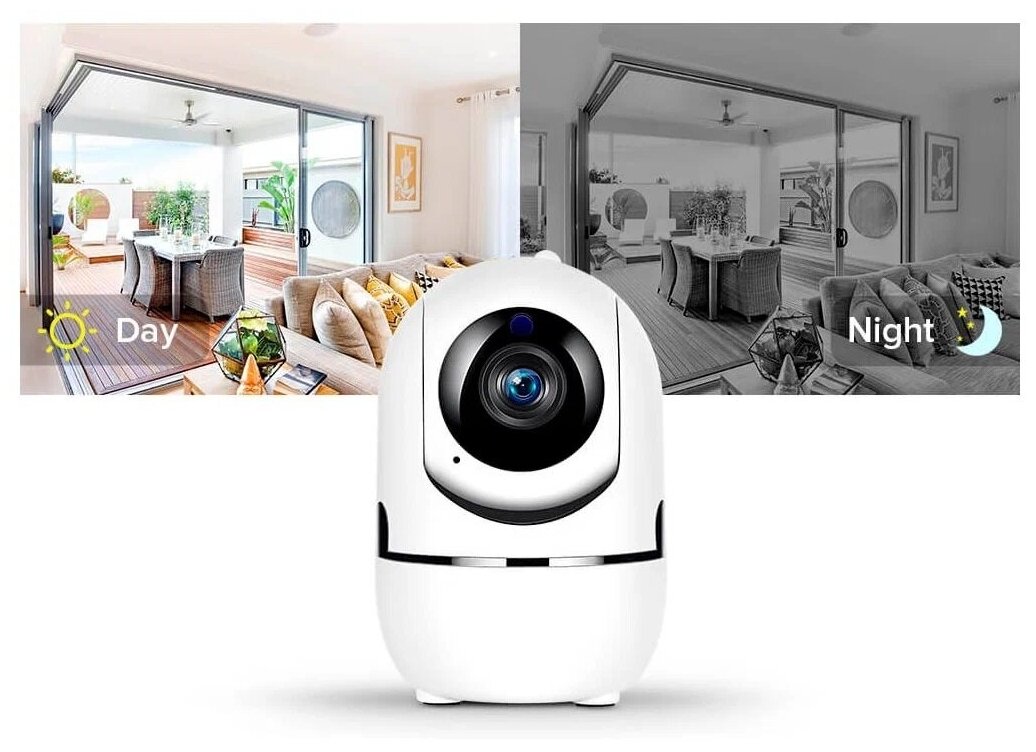 Беспроводная IP Wi-Fi видеокамера / Домашняя камера 360 / Домашняя .