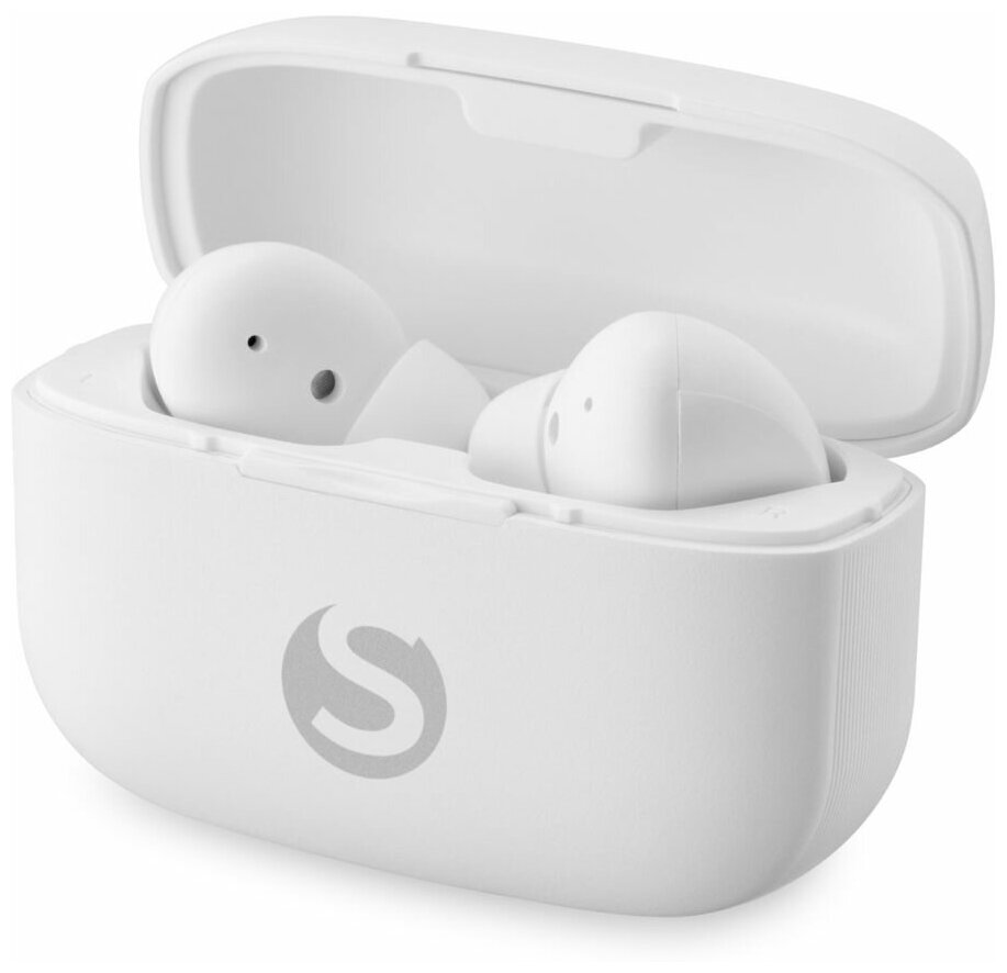 Гарнитура SunWind SW-WH203, Bluetooth, вкладыши, белый [sw-wh203w]