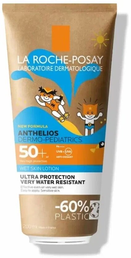 La Roche-Posay Anthelios Dermo-Pediatrics солнцезащитный гель для детей Wet Skin SPF 50