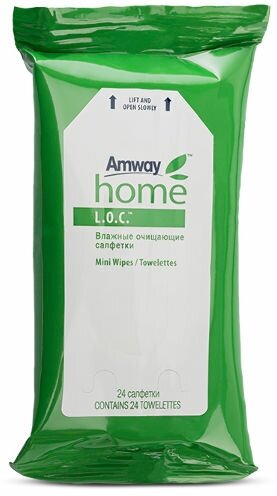 Влажные салфетки антибактериальные набор 96 шт. Amway LOC