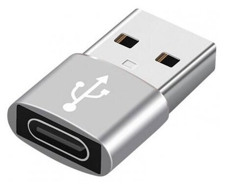 Переходник для Type-C на USB 2.0, металлический корпус