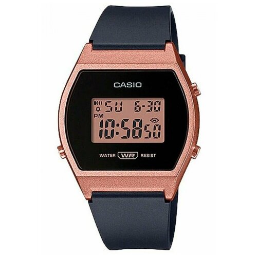 Наручные часы CASIO LW-204-1A, черный, коричневый