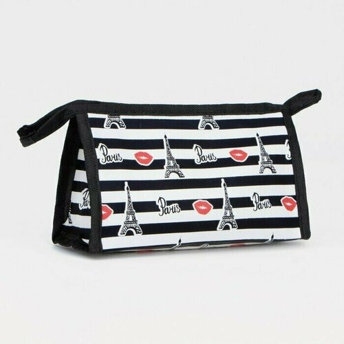 фото Косметичка 10х10, белый, черный нет бренда