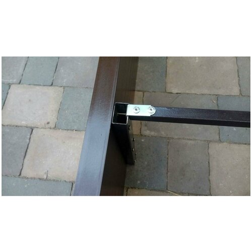 Комплект жесткая стяжка длиной 945мм 1шт+ усилительные крепления 225мм 2шт для грядок ДПК.