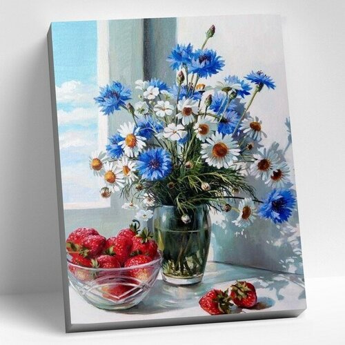 Картина по номерам 40 × 50 см «Полевой букет» 30 цветов картина по номерам две картинки raduga полевой букет в чайнике