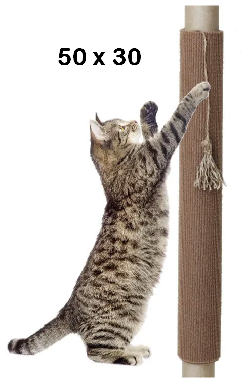 Кис-Кис-Мяу Когтеточка столбик на ножку стола 50х30 см для кошек, котов и котят с игрушкой / Сменная, мобильная, универсальная / Ковролин - фотография № 3
