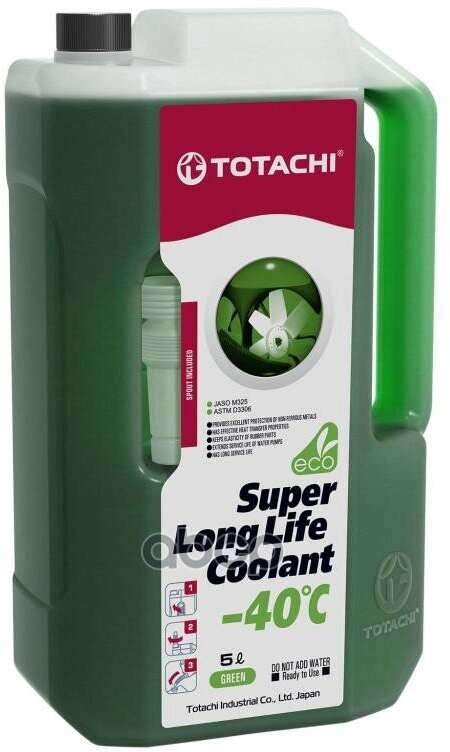 Жидкость Охлаждающая Низкозамерзающая Totachi Super Long Life Coolant Green -40C 5Л TOTACHI арт. 41605