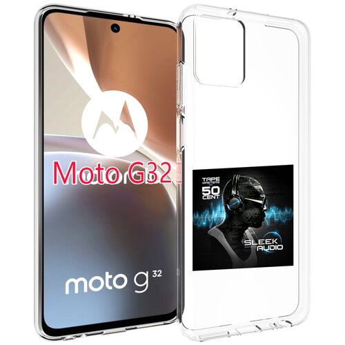 Чехол MyPads 50 Cent - Sleek Audio для Motorola Moto G32 задняя-панель-накладка-бампер