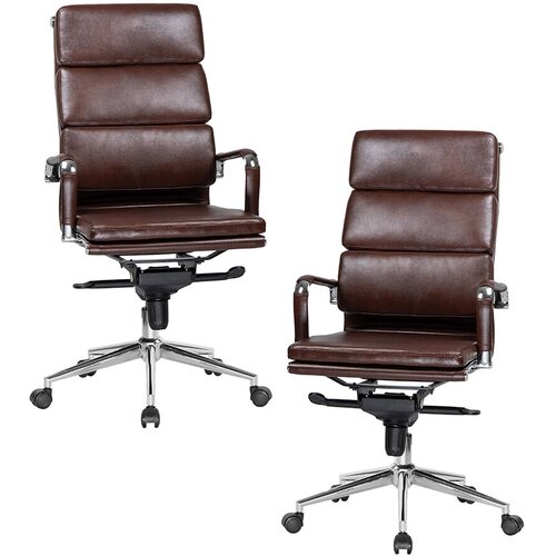 Набор 2 шт. Офисное кресло для руководителей DOBRIN ARNOLD, LMR-103F, коричневый