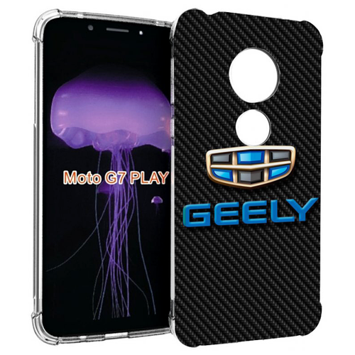 Чехол MyPads geely джили 1 для Motorola Moto G7 Play задняя-панель-накладка-бампер