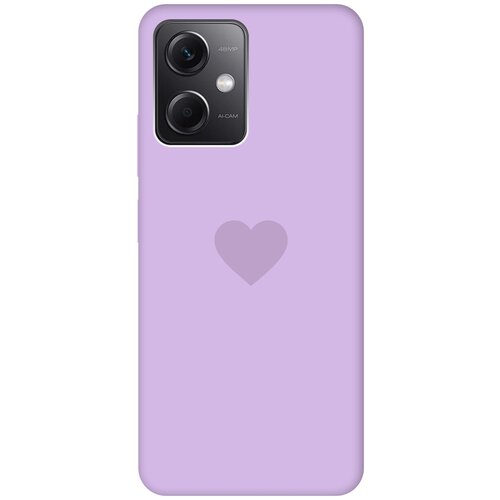 Силиконовый чехол на Xiaomi Redmi Note 12, Сяоми Редми Ноут 12 Silky Touch Premium с принтом Heart сиреневый силиконовый чехол на xiaomi redmi note 12 сяоми редми ноут 12 silky touch premium с принтом disgruntled cat сиреневый