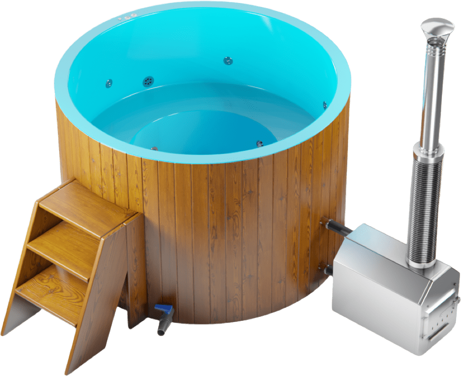 Купель с подогревом воды Furako180 для бани - фотография № 3