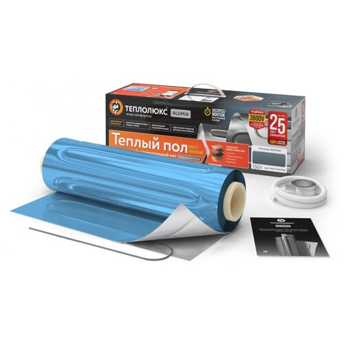 Нагревательный мат Теплолюкс Alumia 1200-80 1200Вт 8 м2 1600х50 см 15948₽