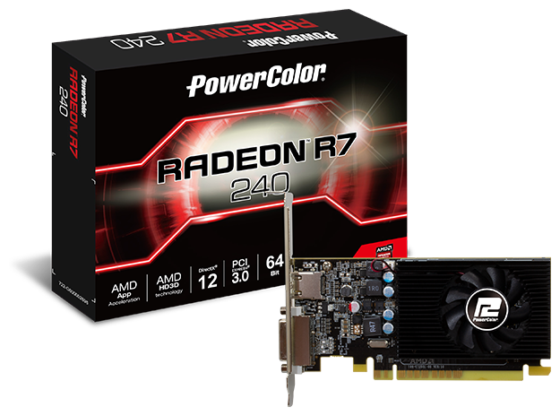 Видеокарта PowerColor AMD Radeon R7 240 AXR7 240 2GBD5-HLEV2