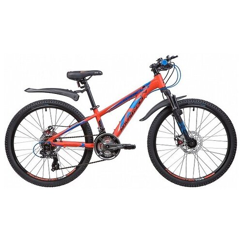 Подростковый велосипед Novatrack Extreme 24 Disc, год 2019, цвет Оранжевый, ростовка 11
