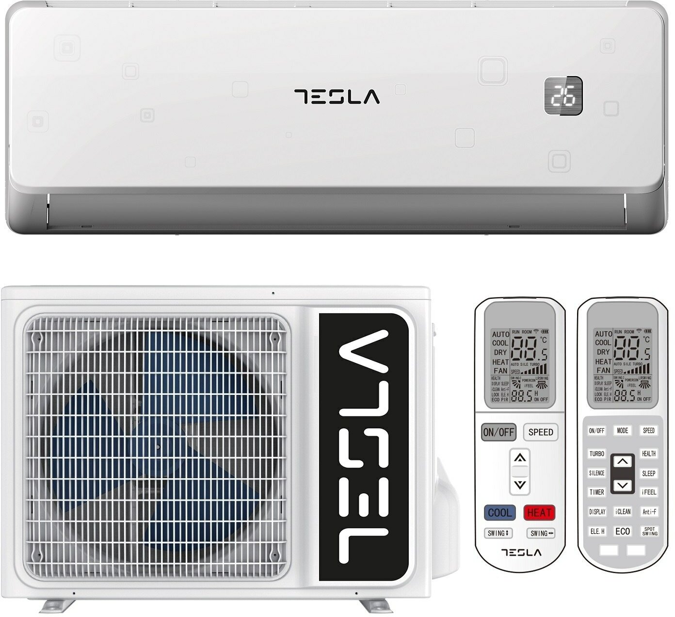 Настенная сплит-система Inverter Tesla TA71FFUL-2432IA, R32, 24000BTU, A++/A+