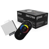 Контроллер GAUSS для RGB 288W 24А с сенсорным пультом управления цветом (черный)