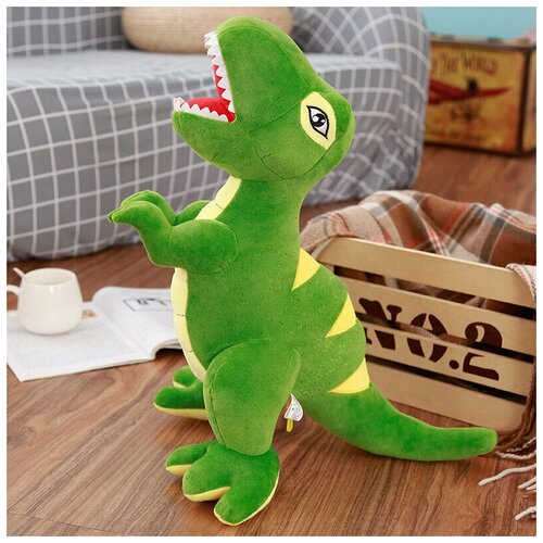 Мягкая игрушка динозавр 40 см зеленый мягкая игрушка totty toys динозавр рекс икеа 70 см зеленый