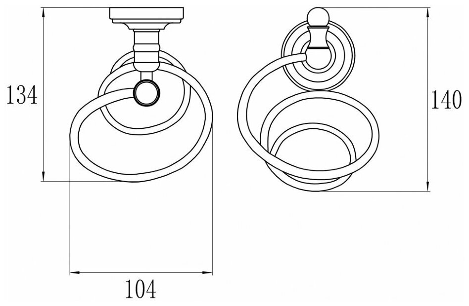 Держатель для фена Ganzer GZ31042D — фото 1