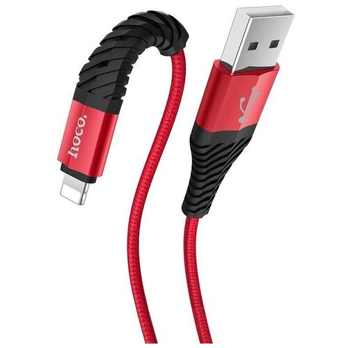 Кабель Hoco X38 Cool Charging USB - Lightning, красный, 1 м. красный кабель hoco x38 cool charging usb lightning 1 м 1 шт черный