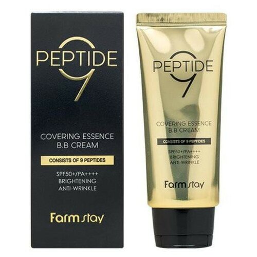 FarmStay BB    9 Peptide Covering Essence B.B Cream