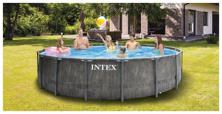 Каркасный бассейн INTEX - фото №16