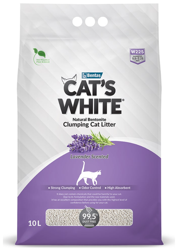 Наполнитель для кошачьего туалета Cat's White Lavender комкующийся с нежным ароматом лаванды (5л) - фотография № 14