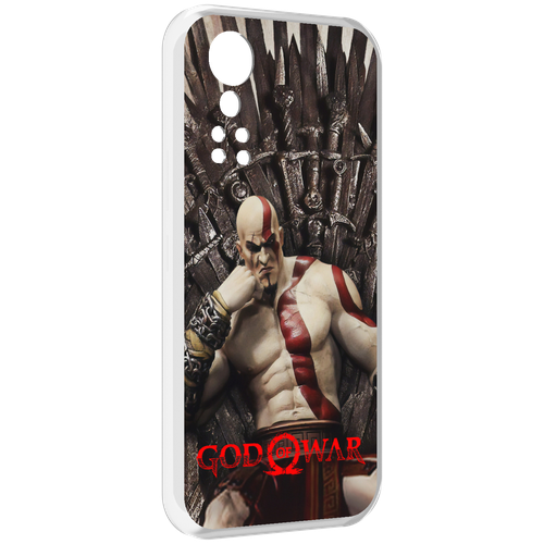 Чехол MyPads God of War Кратос для ZTE Axon 30 5G / Axon 30S задняя-панель-накладка-бампер чехол mypads queen of pain dota 2 для zte axon 30 5g axon 30s задняя панель накладка бампер