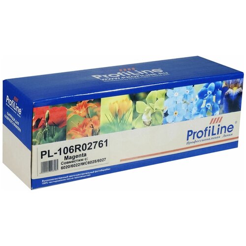 Картридж ProfiLine PL-106R02761, 1000 стр, пурпурный profiline pl tnr t102 1 1000