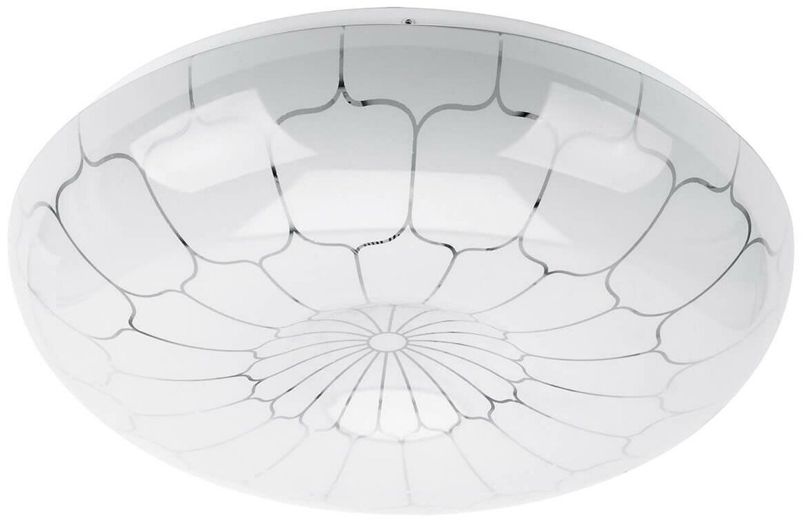 Светильник потолочный светодиодный ЭРА SPB-6-12-65 kelement / Люстра потолочная светодиодная на кухню накладная круглая в детскую в спальню в гостиную в зал модерн белая 12Вт 6500К