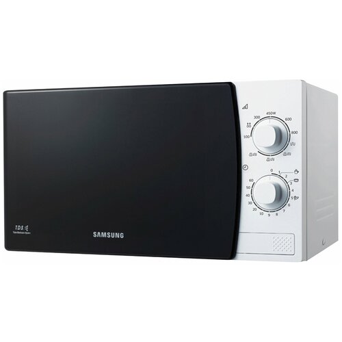 Микроволновая печь Samsung ME81KRW-1/BW, соло, 23 л, 800 Вт микроволновая печь samsung me81krw 1 белый