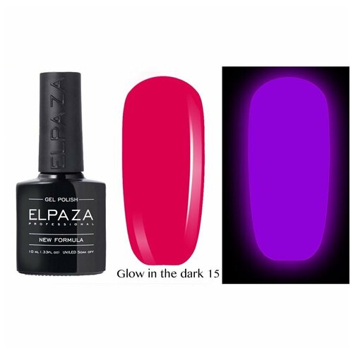 ELPAZA Гель-лак Glow in the Dark, 10 мл, 15 г, 15