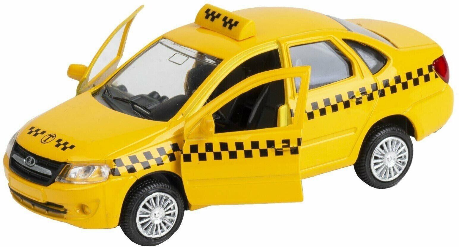 Машинка "LADA GRANTA" такси масштабная модель 1:36, желтый