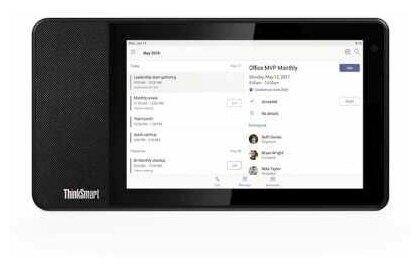 Планшет LENOVO ThinkSmart View for MS Teams, 2GB, 2ГБ, Android 8.1 черный [za690028ru] - фото №6