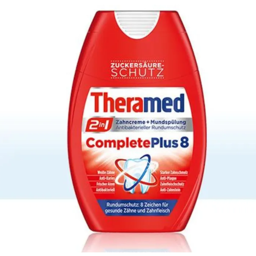 Зубная паста Theramed Complete Plus 2 в 1 + ополаскивание рта / 75 мл. Германия.