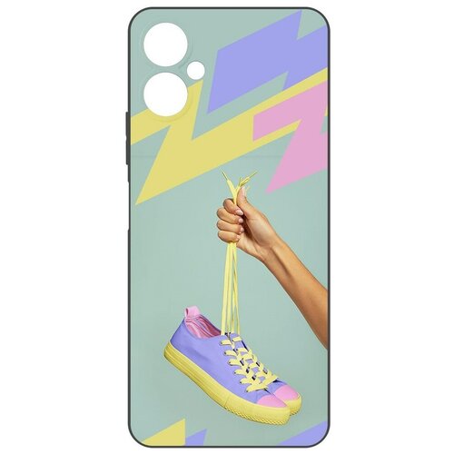 Чехол-накладка Krutoff Soft Case Кроссовки женские Цветные для TECNO Camon 19 Neo черный