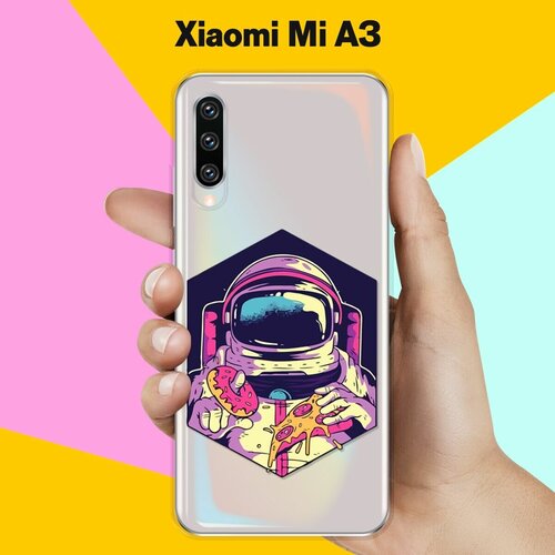 Силиконовый чехол Еда астронавта на Xiaomi Mi A3 пластиковый чехол узоры еда 2 на xiaomi mi a3 lite сяоми ми а3 лайт
