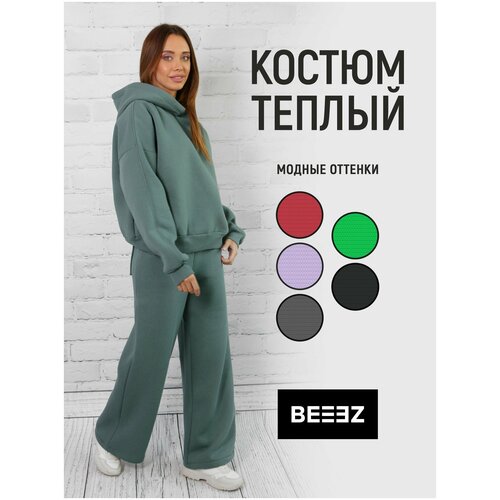 Костюм BEEEZ, размер M-L, зеленый спортивный костюм beeez размер m l бежевый