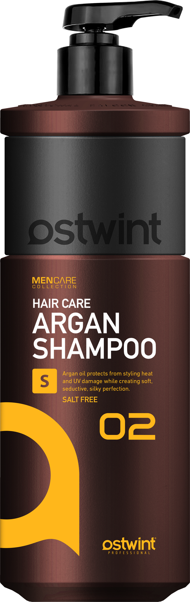 Шампунь мужской для волос с маслом арганы ostwint PROFESSIONAL/Hair care argan shampoo/для всех типов и повреждённых волос, 1000 мл — фото 1