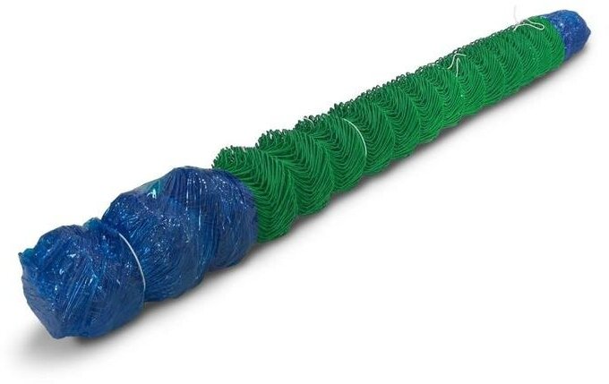 Сетка-рабица ячейка 50х50мм толщина 26мм с полимерным покрытием зелёная (рулон 15х10м)