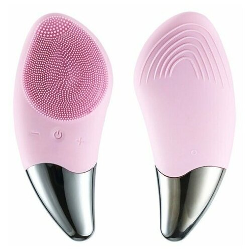 Прибор для очищения кожи / массажер для лица / щетка для очищения и массажа, розовый